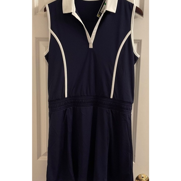 Callaway Navy and White Women's Dress - Picture 1 of 13
